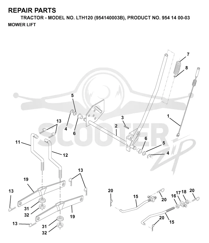 MOWER LIFT / DECK LIFT