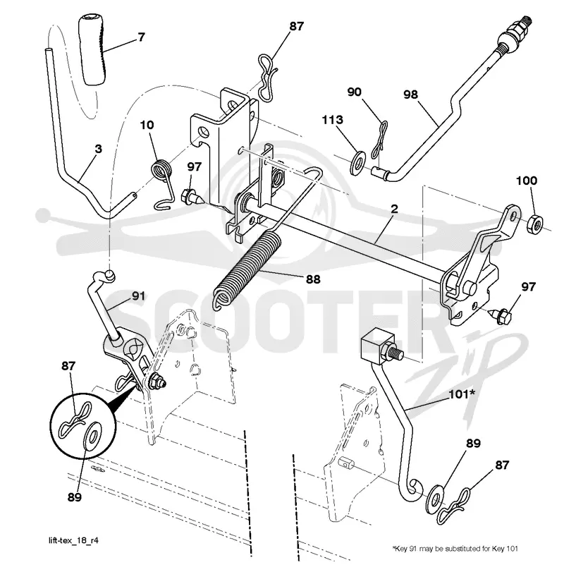 MOWER LIFT / DECK LIFT