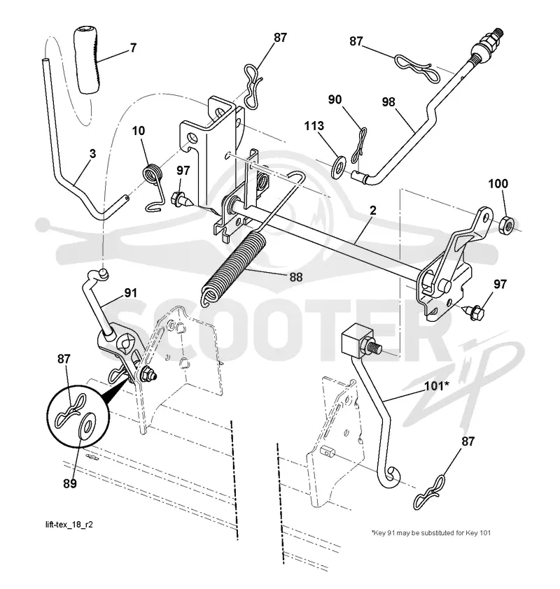 MOWER LIFT / DECK LIFT