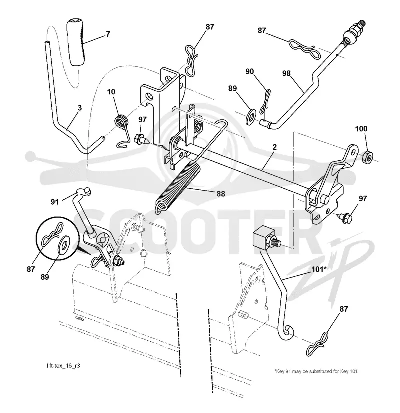 MOWER LIFT / DECK LIFT