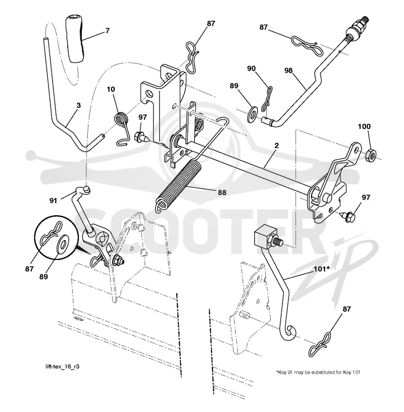 MOWER LIFT / DECK LIFT