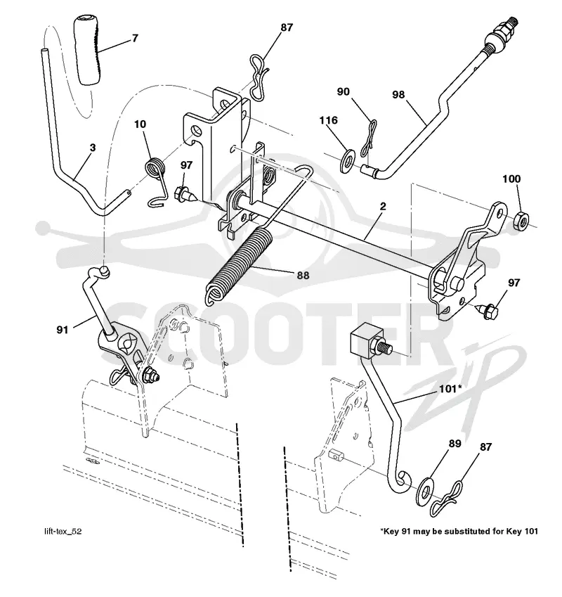MOWER LIFT / DECK LIFT