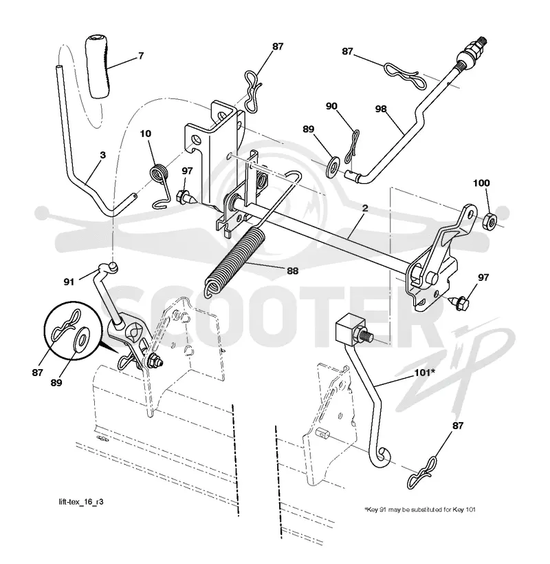 MOWER LIFT / DECK LIFT