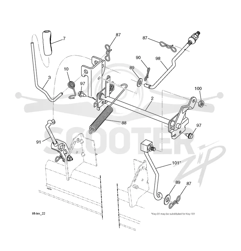 MOWER LIFT / DECK LIFT
