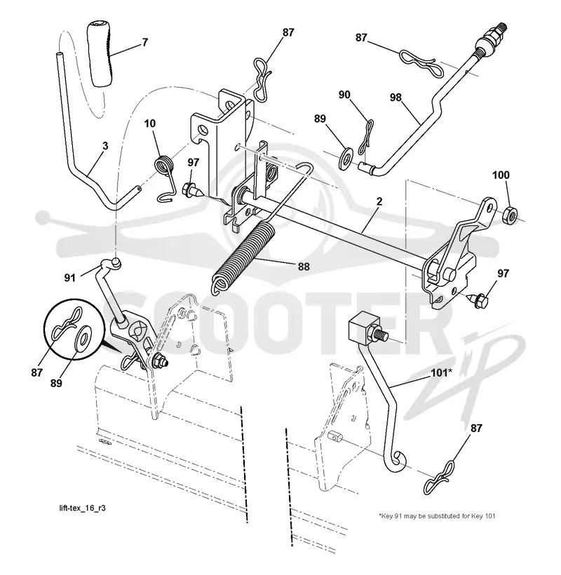MOWER LIFT / DECK LIFT