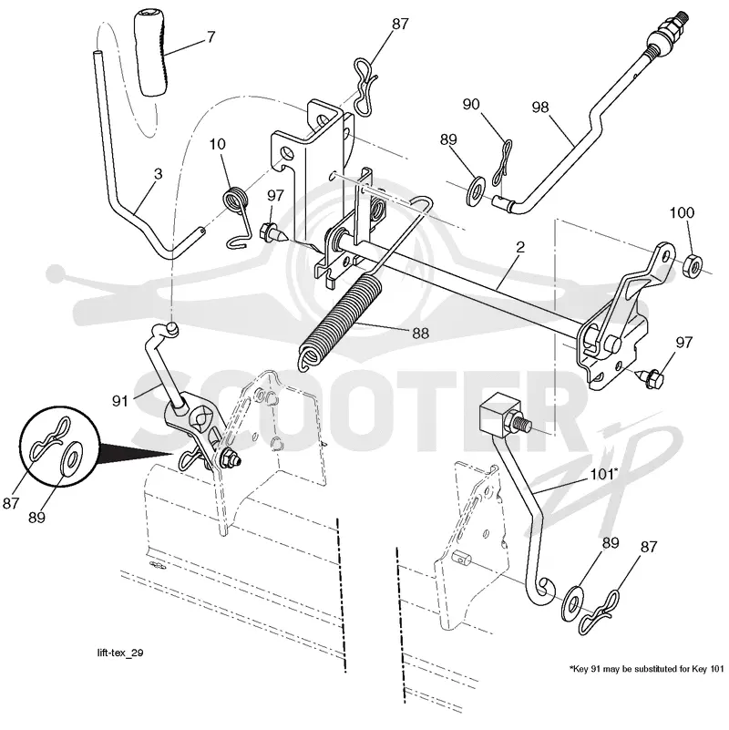 MOWER LIFT / DECK LIFT