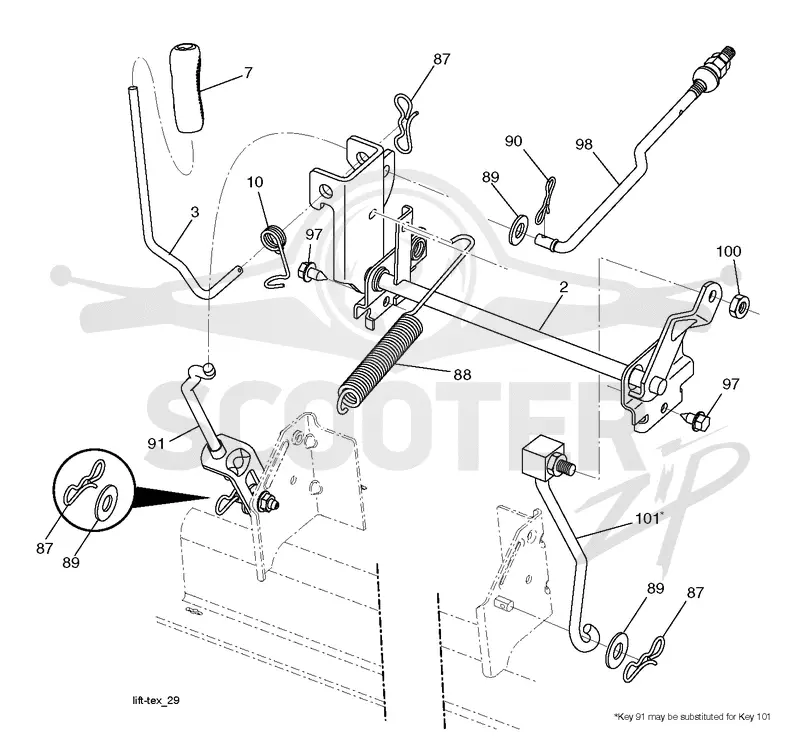 MOWER LIFT / DECK LIFT