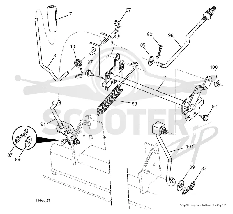 MOWER LIFT / DECK LIFT