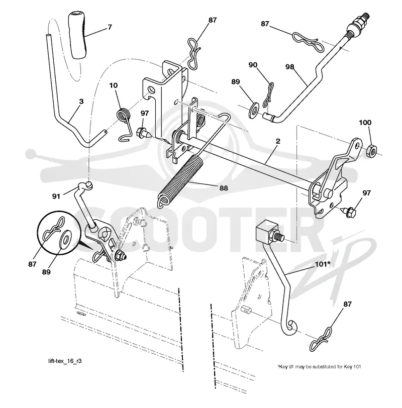 MOWER LIFT / DECK LIFT