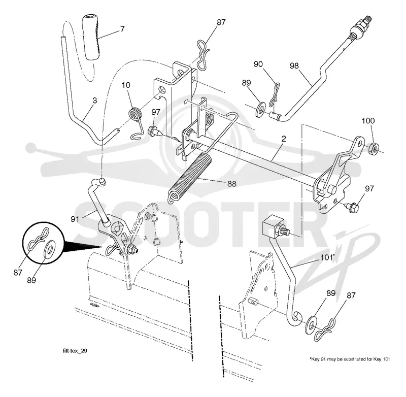 MOWER LIFT / DECK LIFT