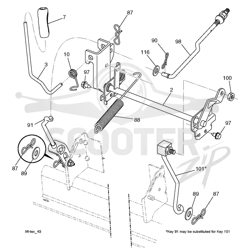 MOWER LIFT / DECK LIFT
