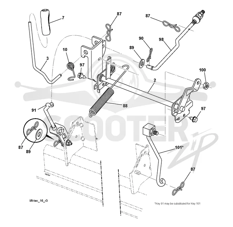 MOWER LIFT / DECK LIFT