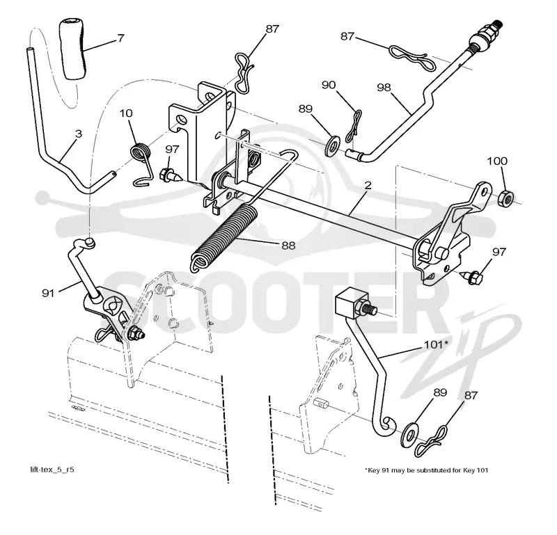 MOWER LIFT / DECK LIFT