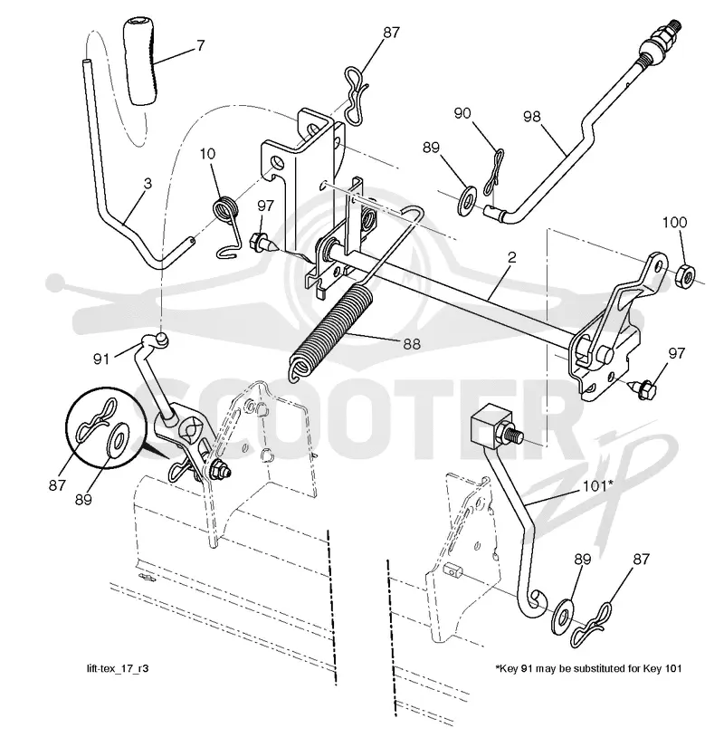 MOWER LIFT / DECK LIFT