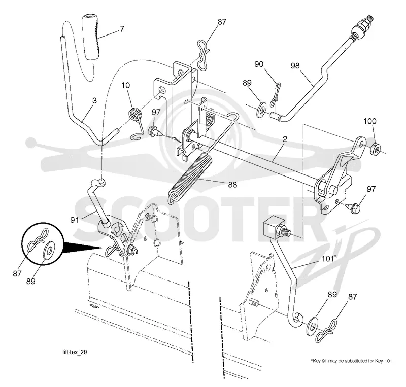 MOWER LIFT / DECK LIFT