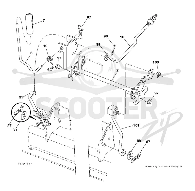 MOWER LIFT / DECK LIFT