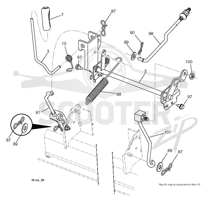 MOWER LIFT / DECK LIFT
