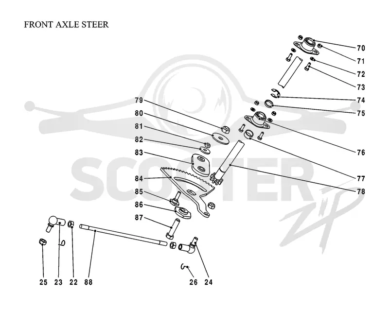 FRONT AXEL