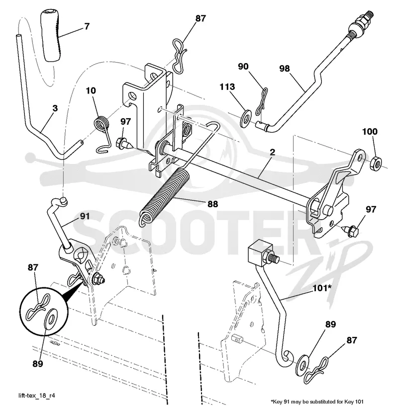 MOWER LIFT / DECK LIFT