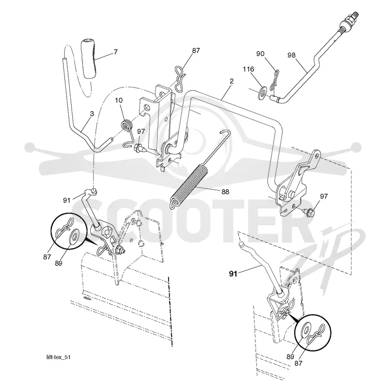 MOWER LIFT / DECK LIFT