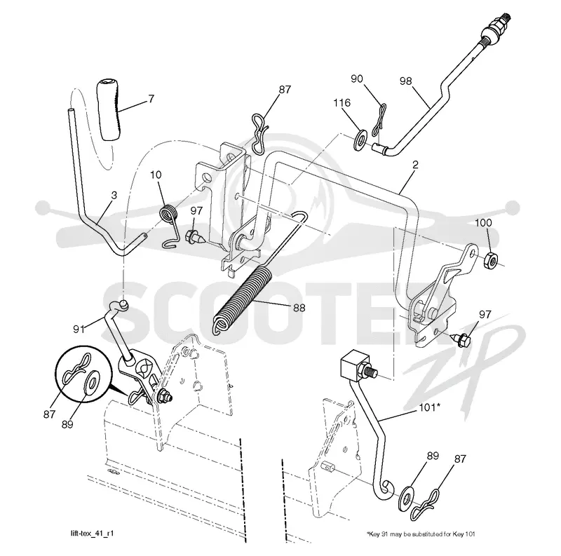 MOWER LIFT / DECK LIFT