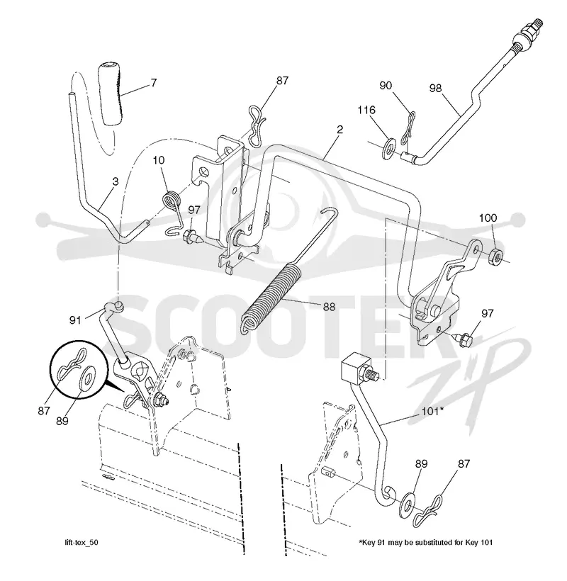 MOWER LIFT / DECK LIFT