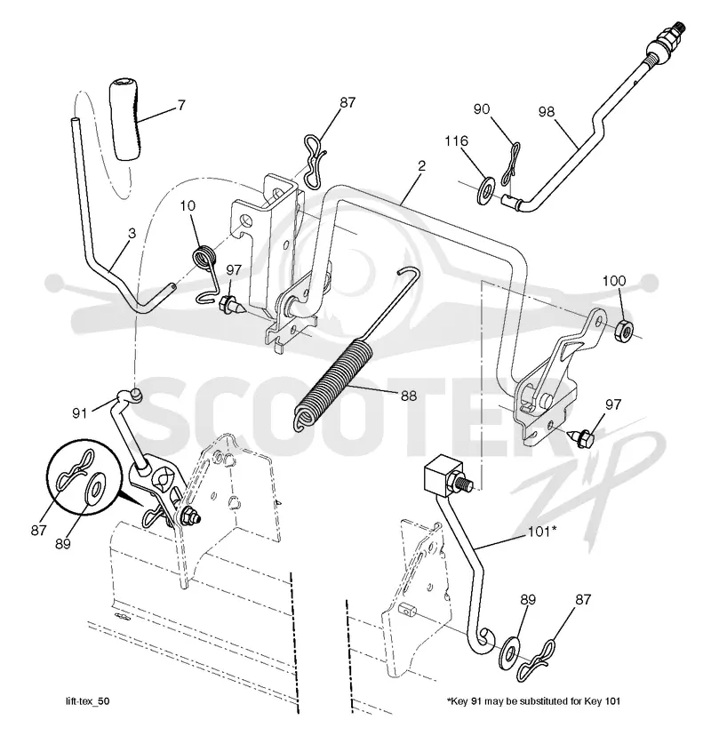 MOWER LIFT / DECK LIFT