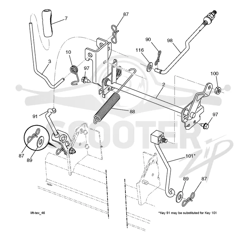 MOWER LIFT / DECK LIFT