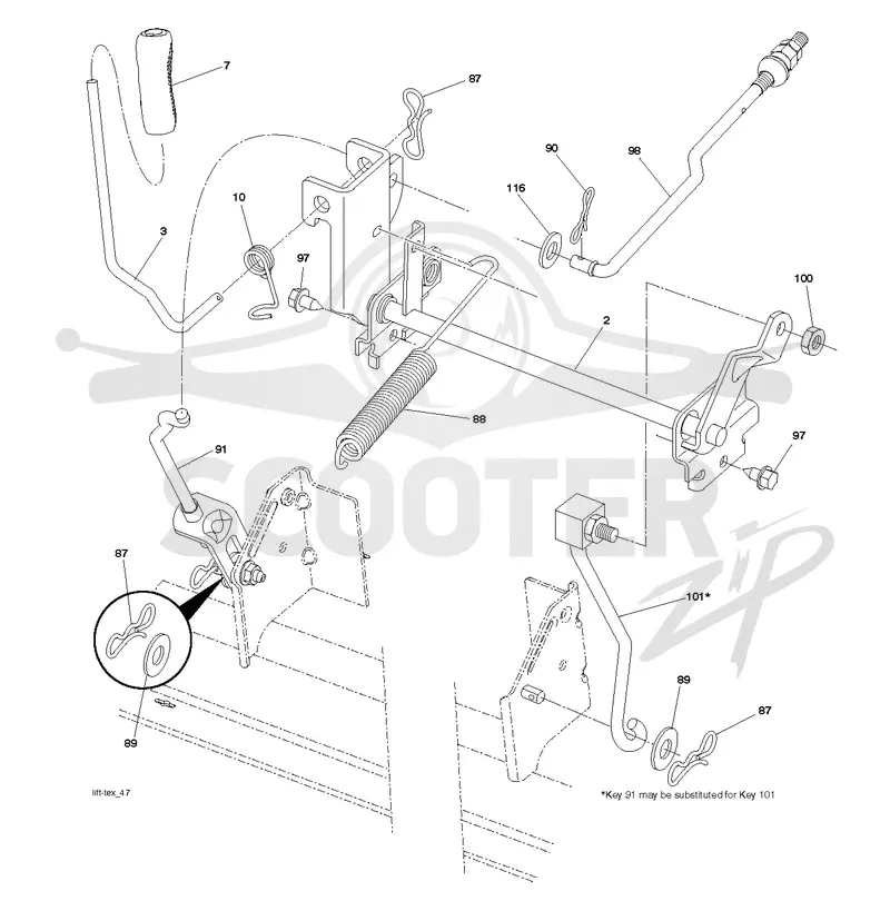 MOWER LIFT / DECK LIFT