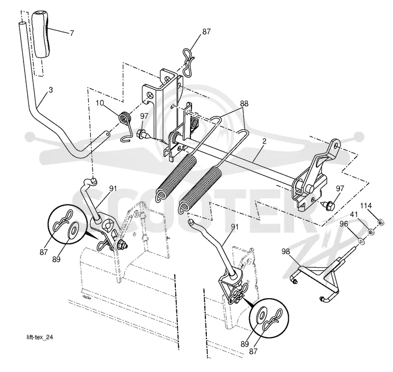 MOWER LIFT / DECK LIFT