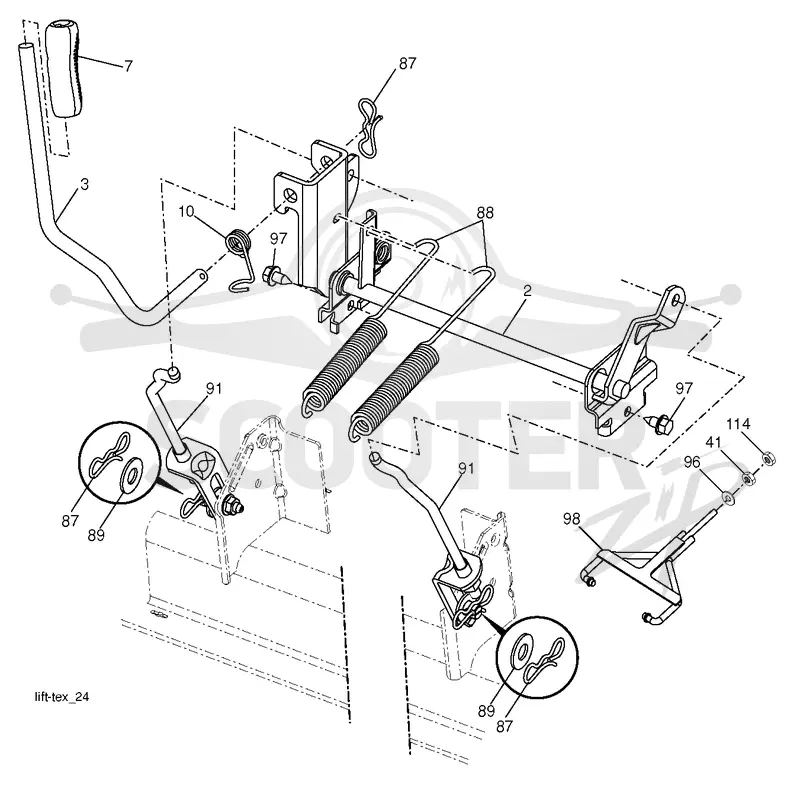 MOWER LIFT / DECK LIFT