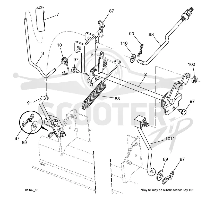 MOWER LIFT / DECK LIFT