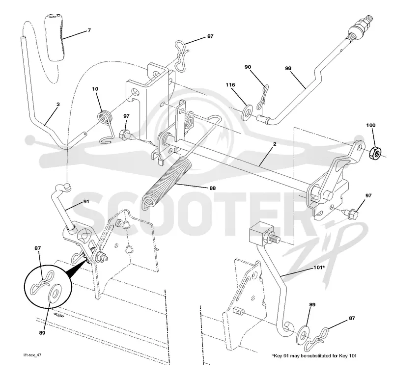MOWER LIFT / DECK LIFT