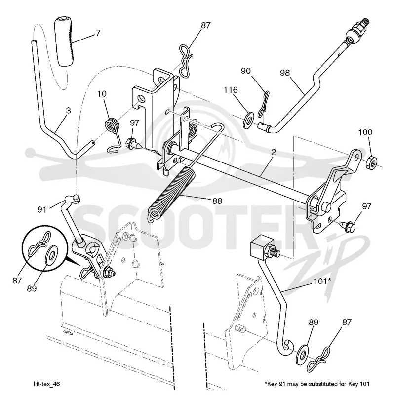 MOWER LIFT / DECK LIFT