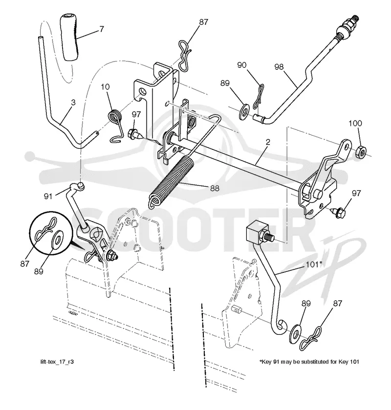 MOWER LIFT / DECK LIFT