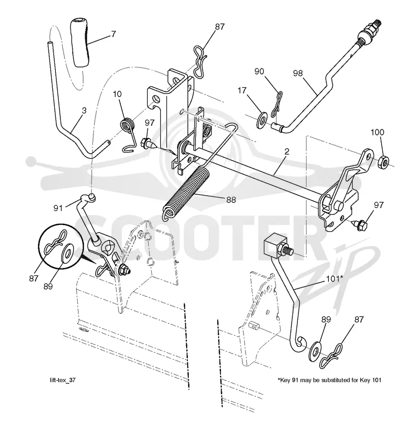 MOWER LIFT / DECK LIFT