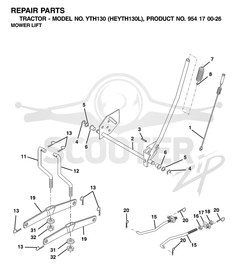 MOWER LIFT / DECK LIFT