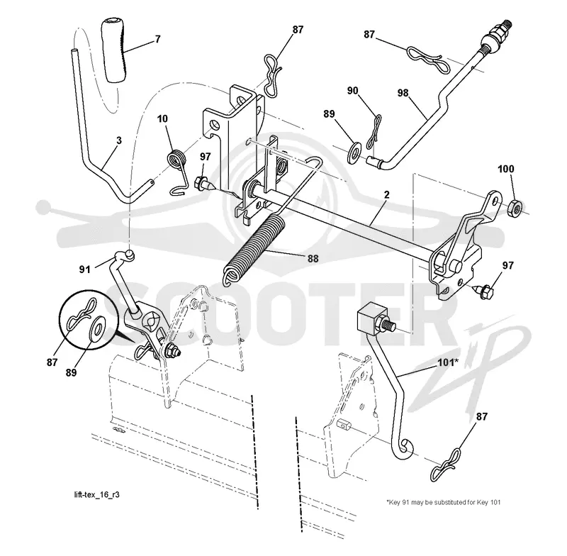 MOWER LIFT / DECK LIFT