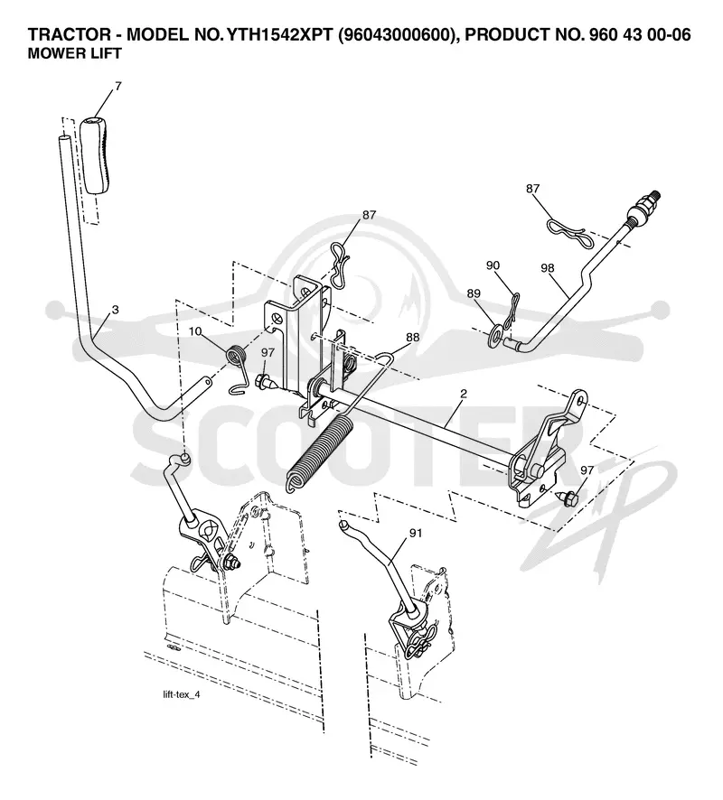 MOWER LIFT / DECK LIFT