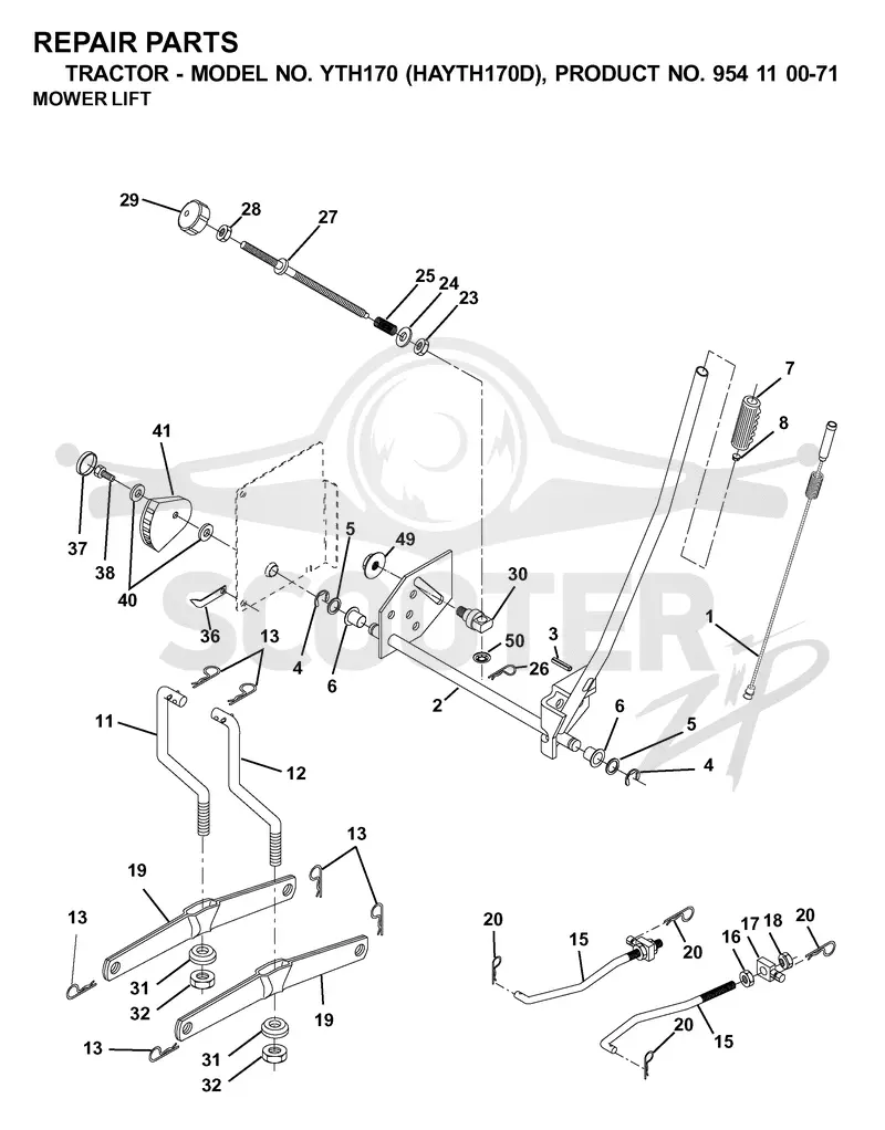 MOWER LIFT / DECK LIFT