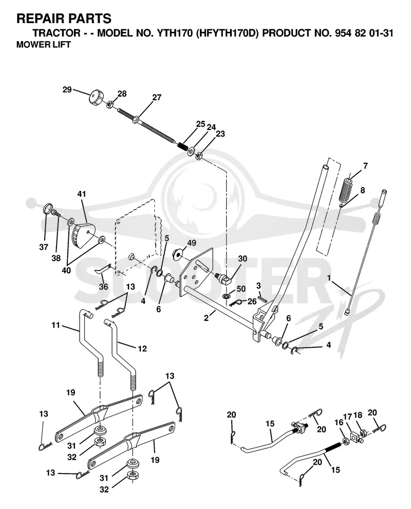 MOWER LIFT / DECK LIFT