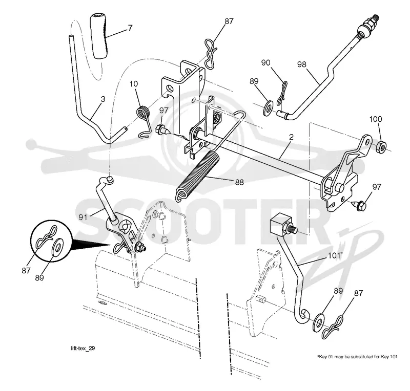 MOWER LIFT / DECK LIFT