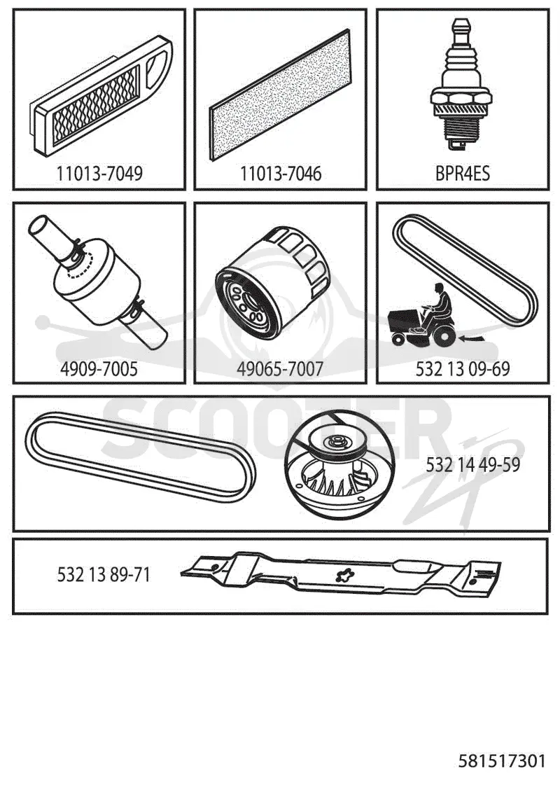 FREQUENTLY USED PARTS
