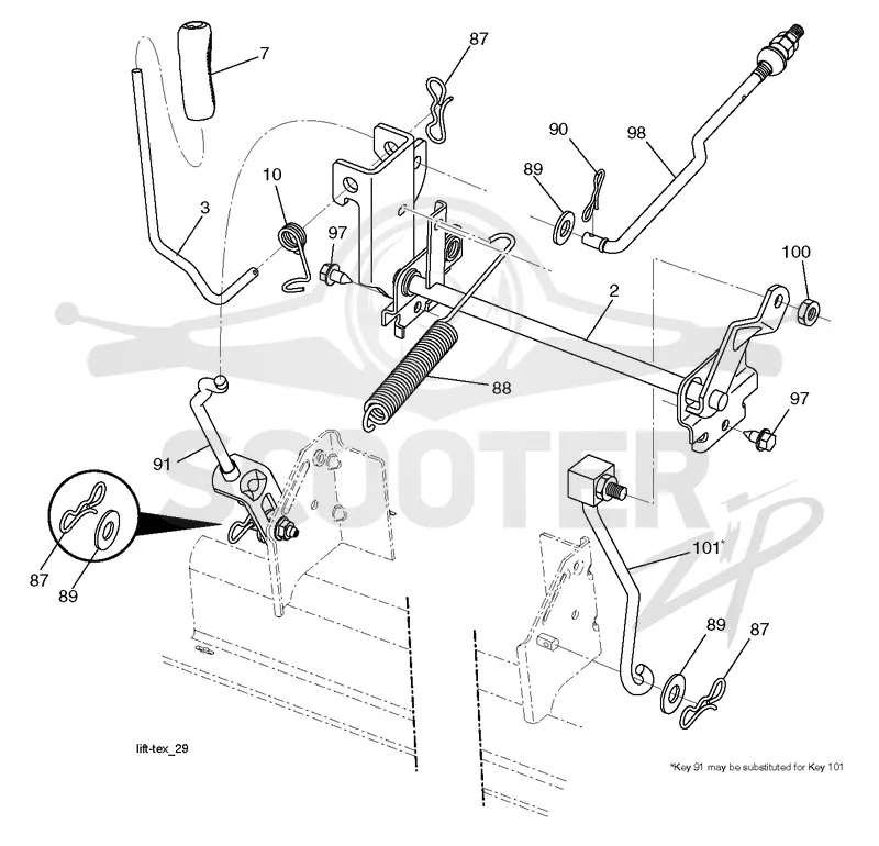 MOWER LIFT / DECK LIFT