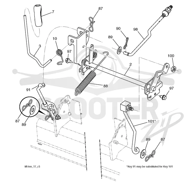 MOWER LIFT / DECK LIFT