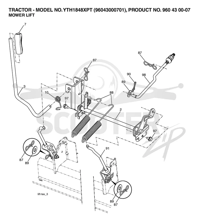 MOWER LIFT / DECK LIFT