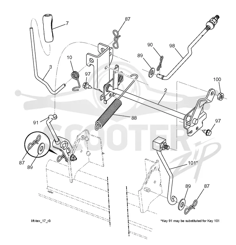 MOWER LIFT / DECK LIFT