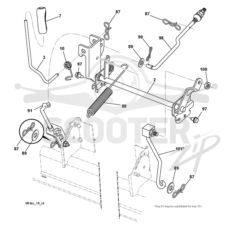 MOWER LIFT / DECK LIFT