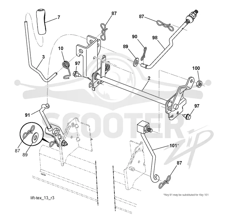 MOWER LIFT / DECK LIFT