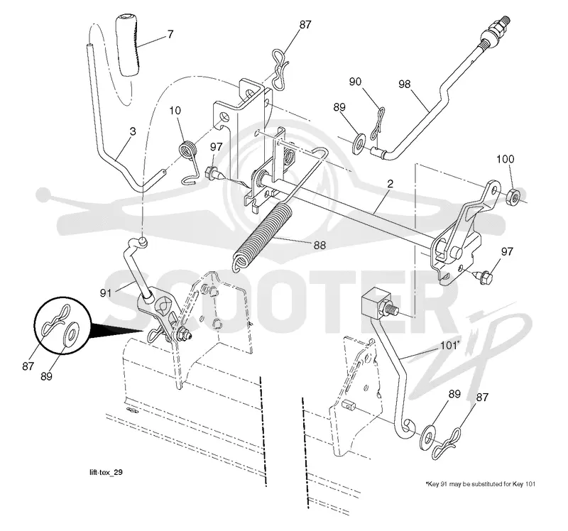 MOWER LIFT / DECK LIFT